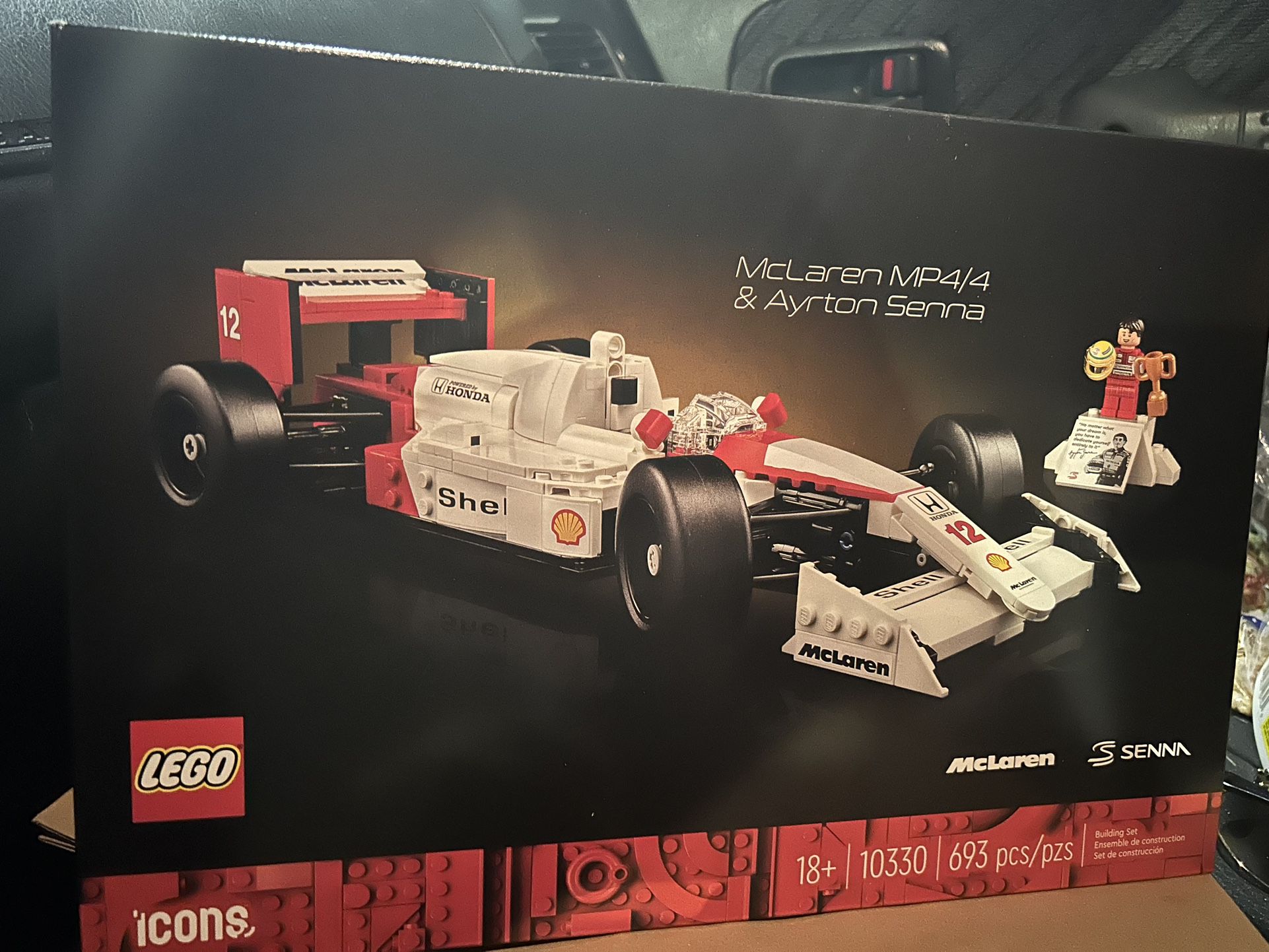 LEGO Icons McLaren MP4/4 & Ayrton Senna Model Race Car 10330
