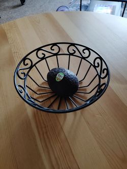 New Black Metal Fruit Bowl