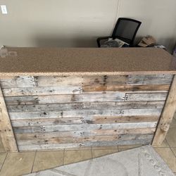 Custom Pallet Desk Granite Top 