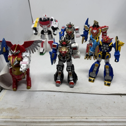 Lot Of 6 Power Rangers Wild Force Megazord Adventure Set Figure Bandai 2001-2004