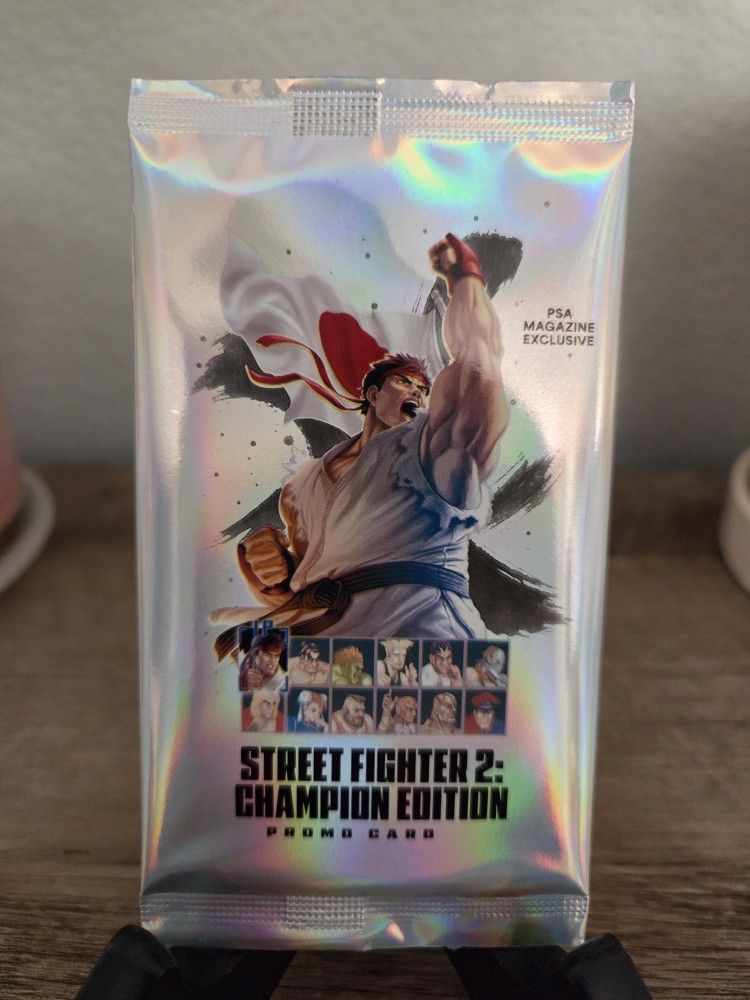 Sealed Street fighter 2 Championship Edition Promo Card PSA Magazine Exclusive!