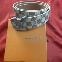 White LV Belt 
