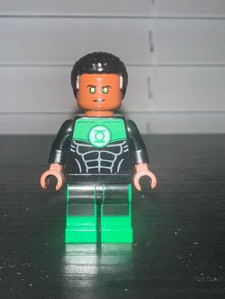 LEGO John Stewart Green lantern Minifigure + ship