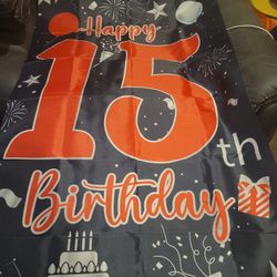 Free 15th Birthday Banner (FREE)