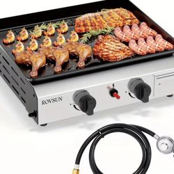 Double Head 20000 BTU Portable Gas Barbecue