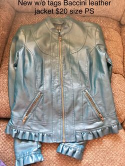 Baccini leather jacket
