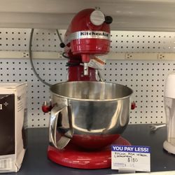 Like New Red Kitchen Aid Deluxe