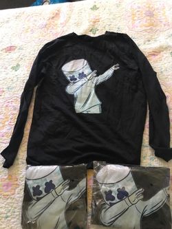 Marshmallow face long sleeve T-shirt