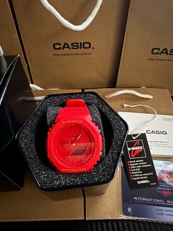 Casio G-Shock Watch Red Full Set