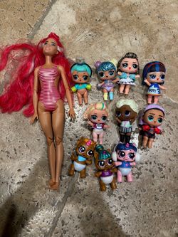 LOL Surprise Dolls and Barbie Lot