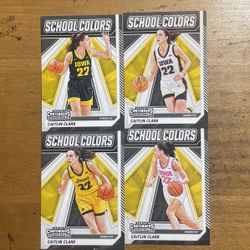 2024 CAITLIN CLARK LOT OF 4 SCHOOL COLORS CARD 