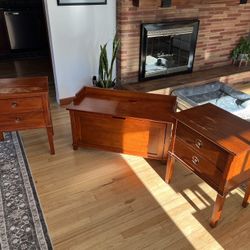 Bedroom End Tables & Hutch