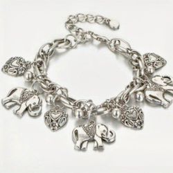 Good Luck Elephant Charm Bracelet 