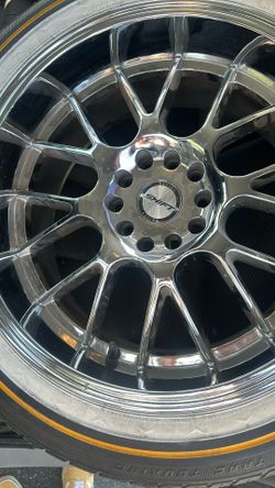 Custom built Vogue tires shift racing rims set of four