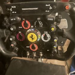 Thrustmaster 300RS Rig w/ Ferrari Wheels and Accessories