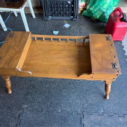 Vintage Baumritter Colonial Storage Bench / Coffee Table – Solid Maple