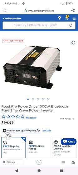 Power inverter 1000w ( road pro power drive)