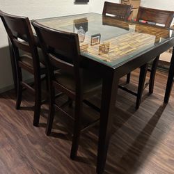 “Solid Wood with Glass Dining Table – Great DIY / Upcycle Project!”