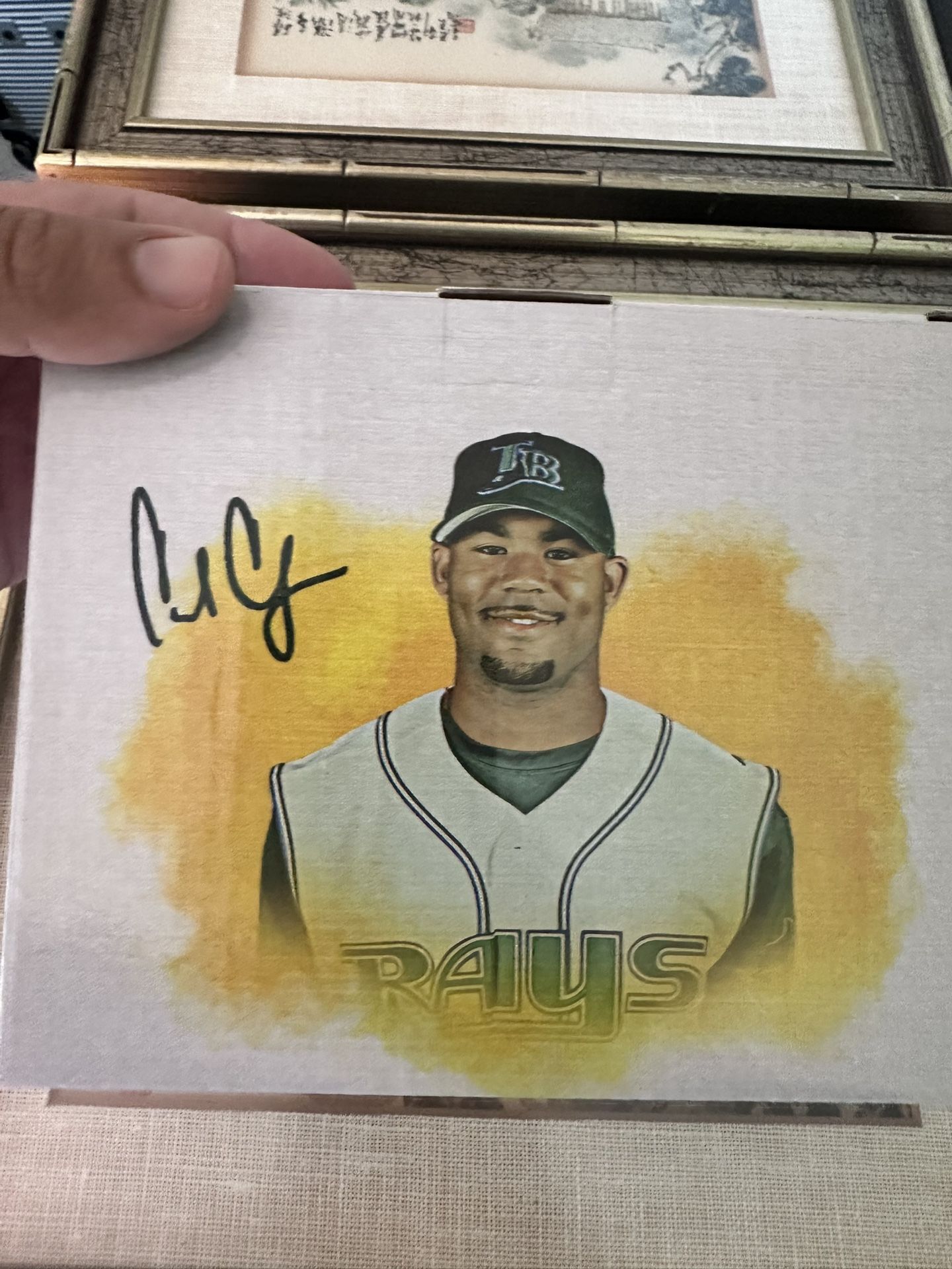 Carl Crawford Rays Hall Of Fame Bobble head