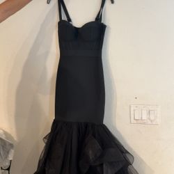 Big PROM Long Black Dress