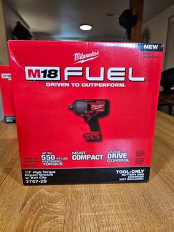 New - Milwaukee M18 FUEL 1/2" High Torque Impact Wrench (Tool Only)