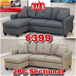 3 Person Sectional On Sale Only $399 😱