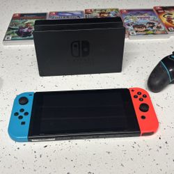 Nintendo Switch Console, Dock Set, Remote Controller, Games