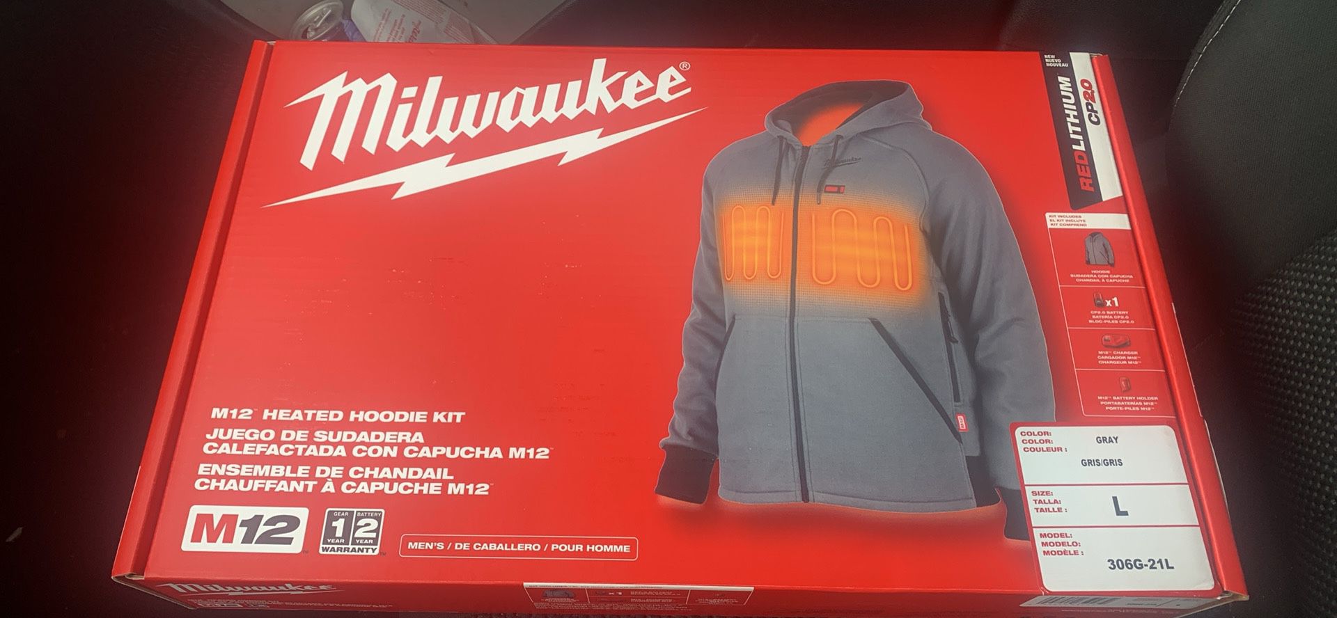 Milwaukee Heated Jacket Large With Battery And Charger
