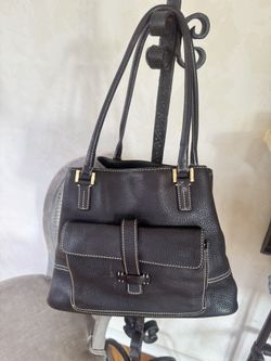 Loro Piana Chocolate Brown Leather Tote