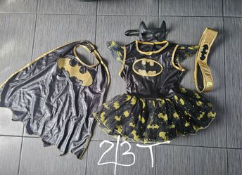 Batgirl Halloween Costume Set Size 2/3T