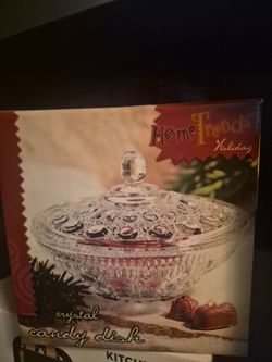 Home Trends Holiday Crystal Candy Dish