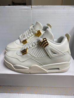 Nike Jordan 4 Metallic Gold Size 5Y or 6.5 Women