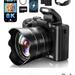 📸 8K Digital Camera – 88MP, WiFi, 16X Zoom