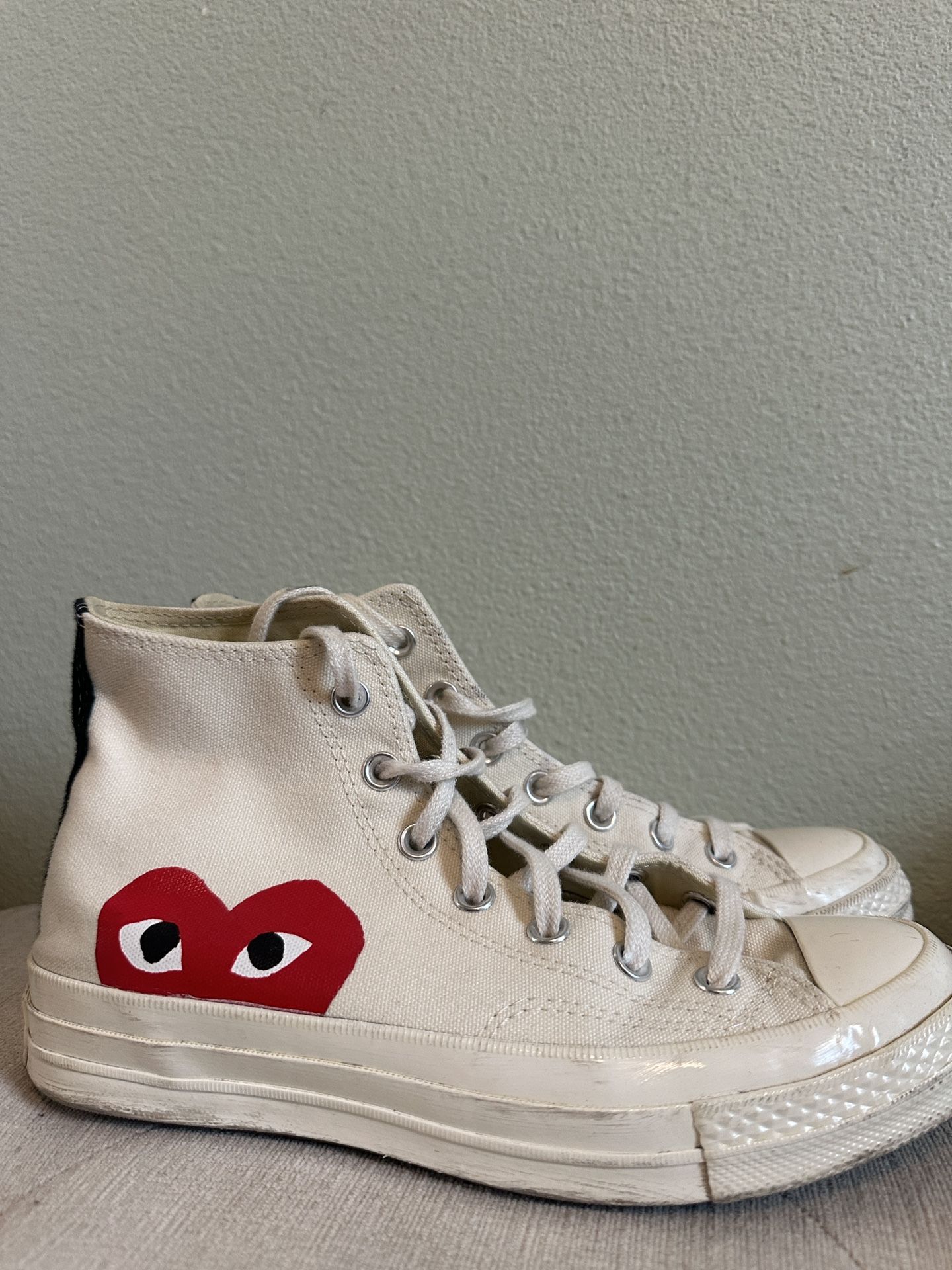 Comme Des Garcon Cream Converse