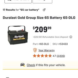 DuraLast Gold Battery 