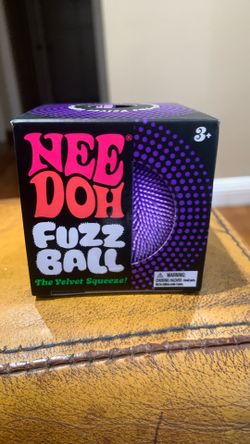 NeeDoh Fuzz Ball Orange Schylling The Velvet Squeeze New in Box