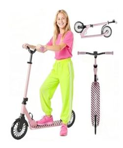 Pink scooter