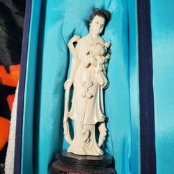 Vintage 1920 Ivory Statue 