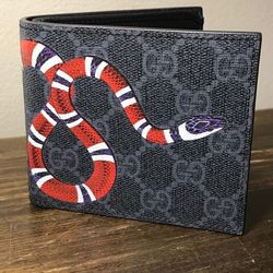 Gucci Black GG King Snake Wallet