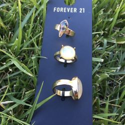 NWT Forever21 sexy cute rings pack sprin