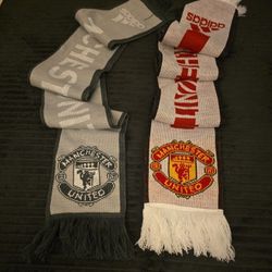 2 Manchester United Scarves (Adidas)