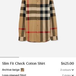 Burberry Long Sleeve 