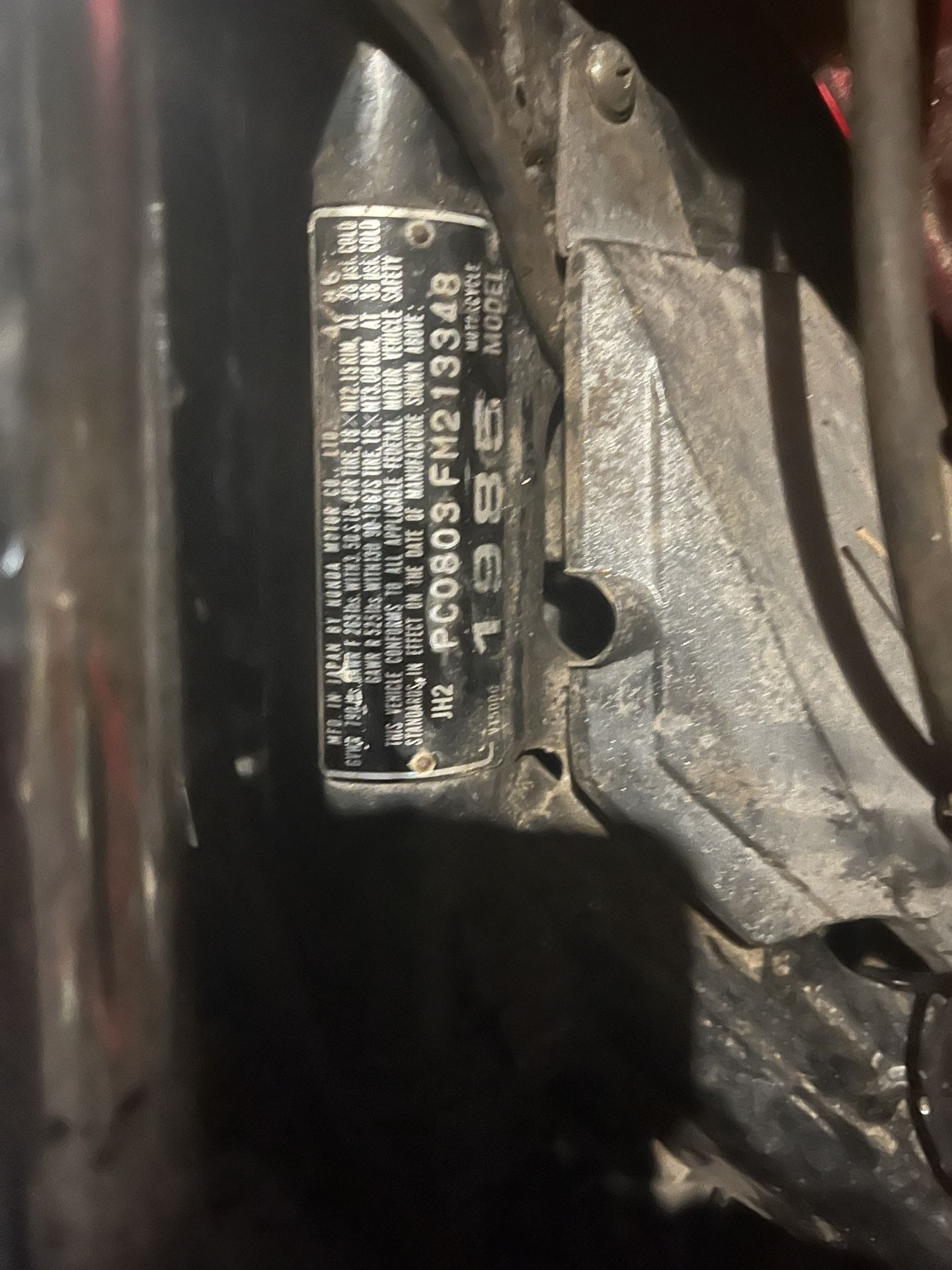 1985 Honda Shadow Vt500ca