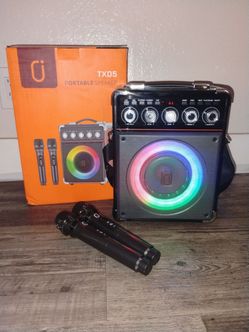 Karaoke Speaker and 2 Microphones