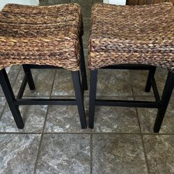 Wicker Stools 