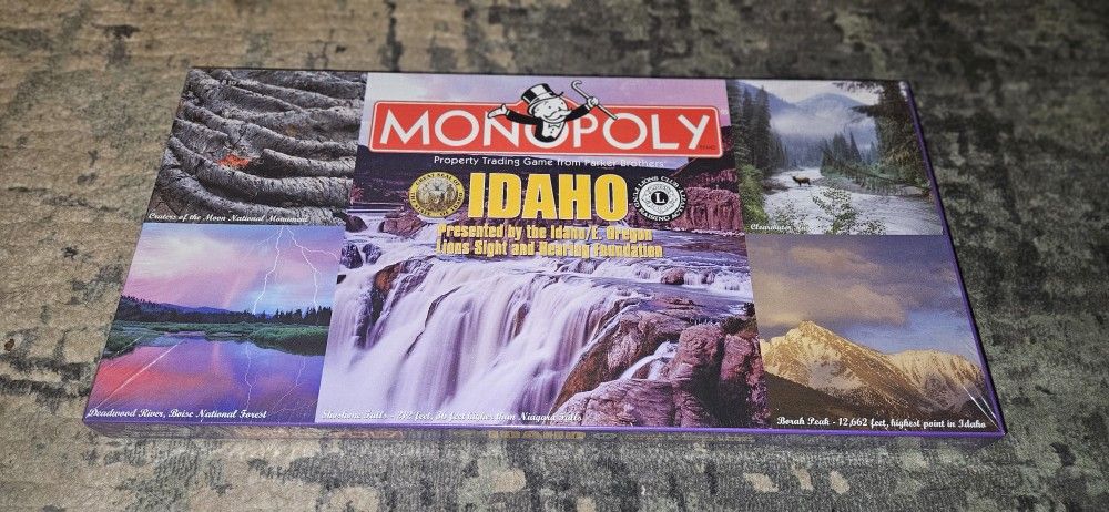 Monopoly IDAHO Lions Club Fund Raising Activity (2006) Brand New Factory Sealed!