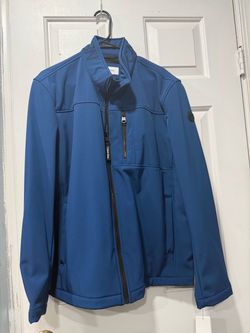 Calvin Klein Blue Full-Zip Softshell Jacket