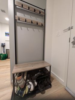 Coat hanger & Shoe rack combo