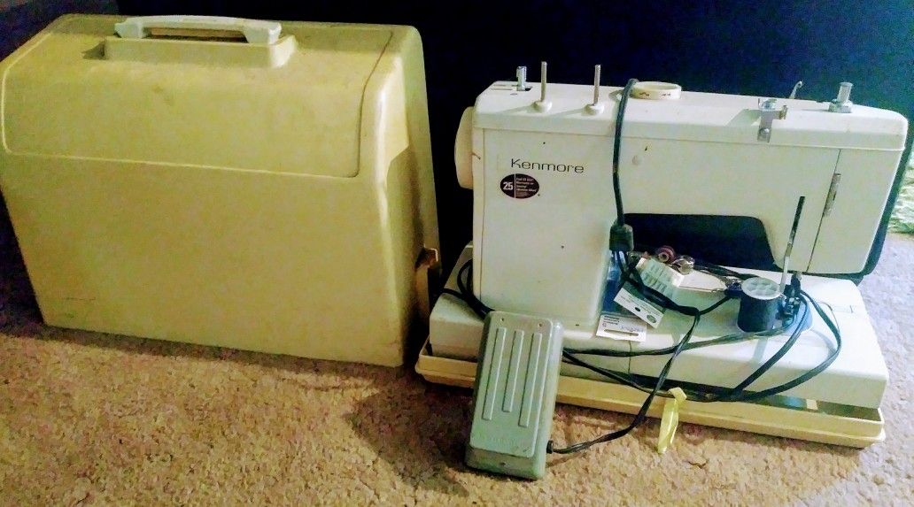 Kenmore sewing machine with a 25-year warranty