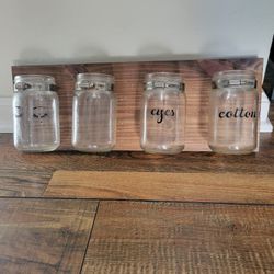 Mason Jar wall unit- $10